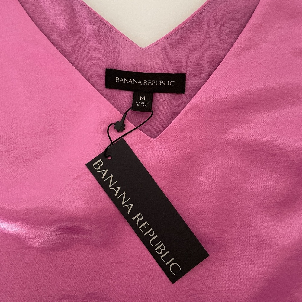 Banana Republic Sleeveless Pink Top NWT